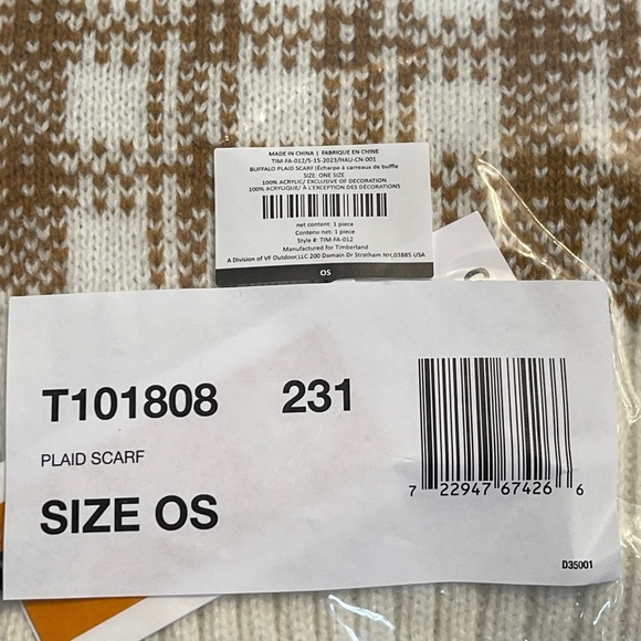 TIMBERLAND Buffalo Plaid Scarf - Picture 8 of 11